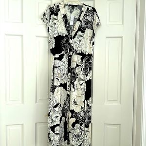 MIDI wrap dress jasmine tonal WHBM SIZE M
